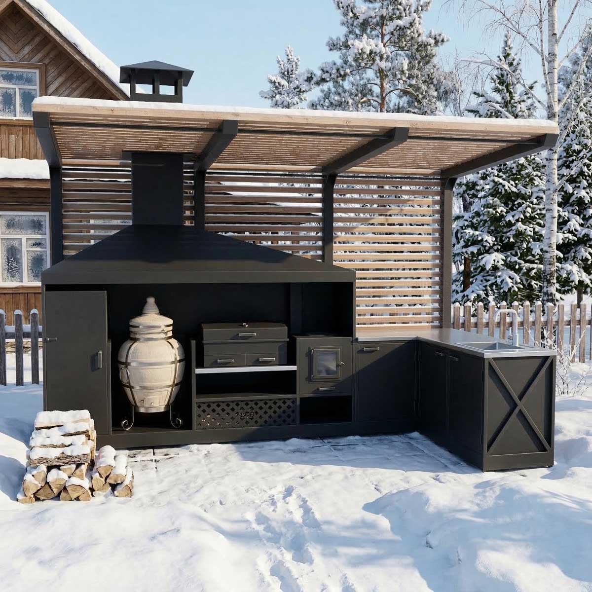 Мангальная зона под тандыр