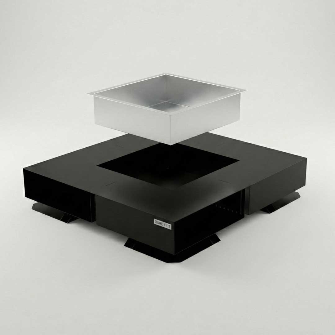 Чаша квадратная с дровницей