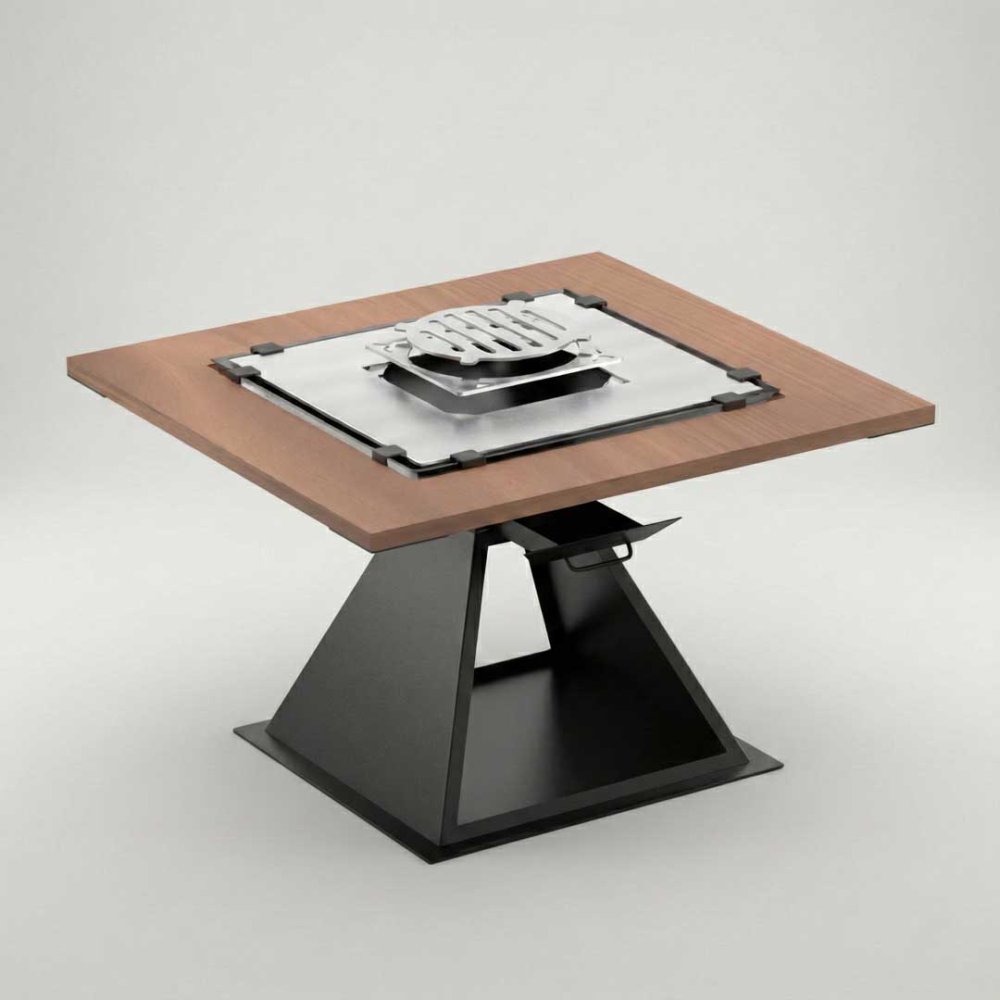 Стол гриль с зольником