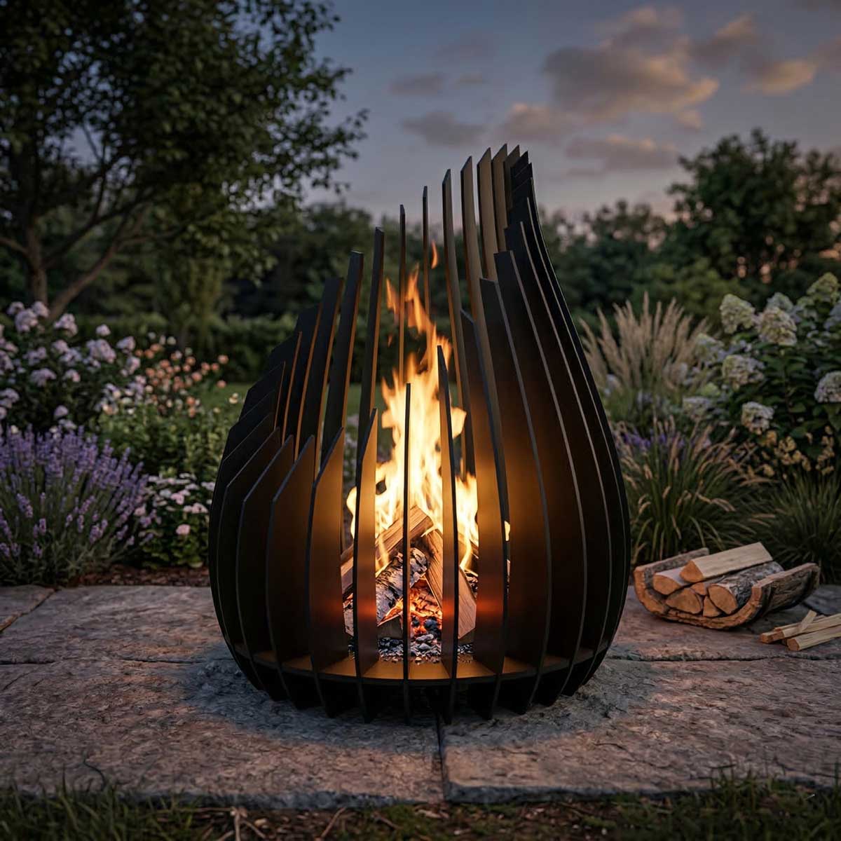 Костровая чаша Капля V10