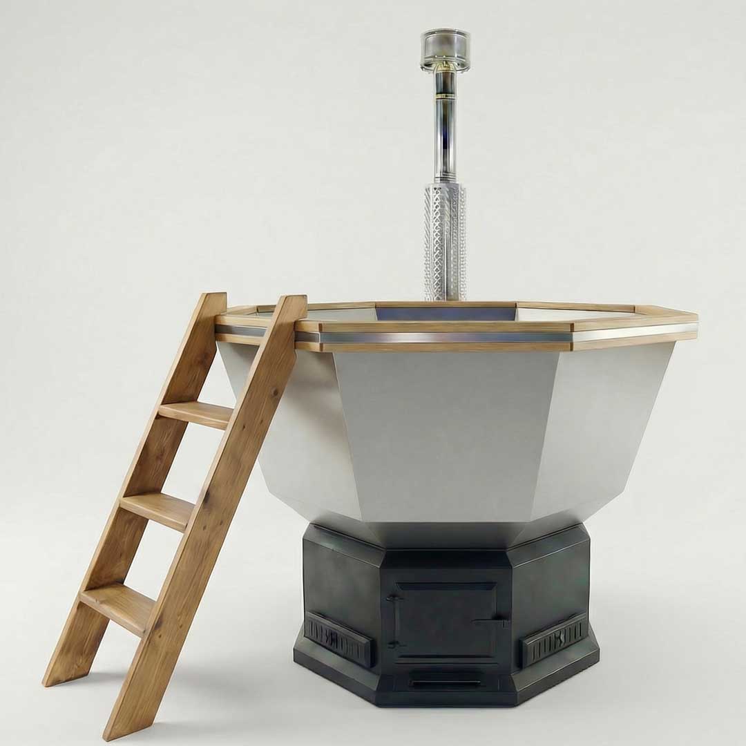 Лестница деревянная для чана