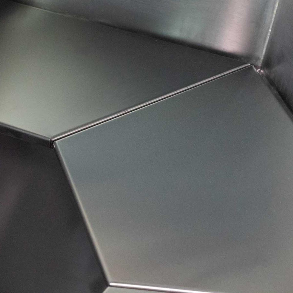 Банный Чан на дровах стальной 180см, Сталь 09Г2, Черный + лестница