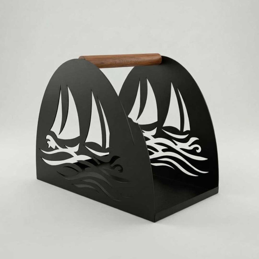 Дровница Парусники