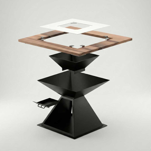 Стол гриль с зольником