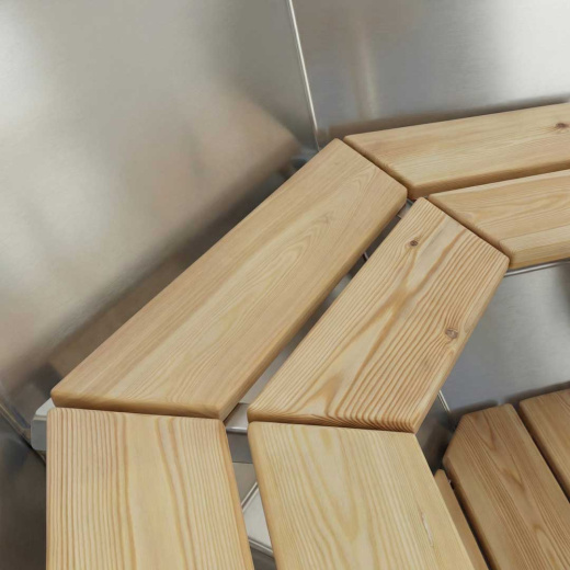 Сиденье из дерева в банный чан