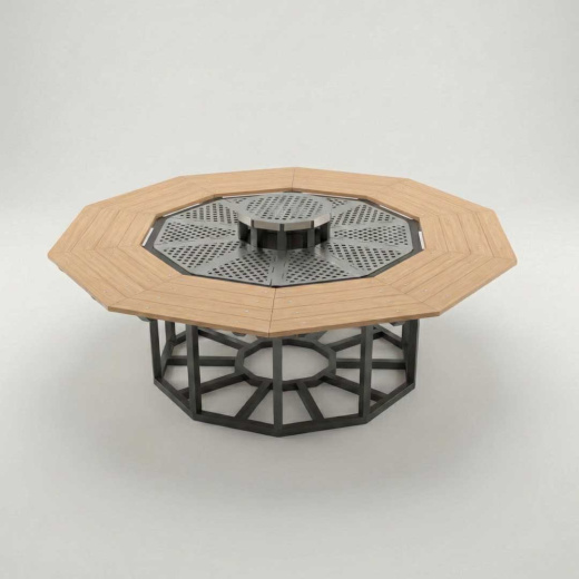 Стол гриль 10-гранный