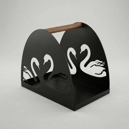 Дровница Лебеди